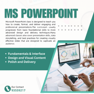 Microsoft PowerPoint Presentation and Design Skills Class
