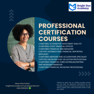 professional certification courses poster